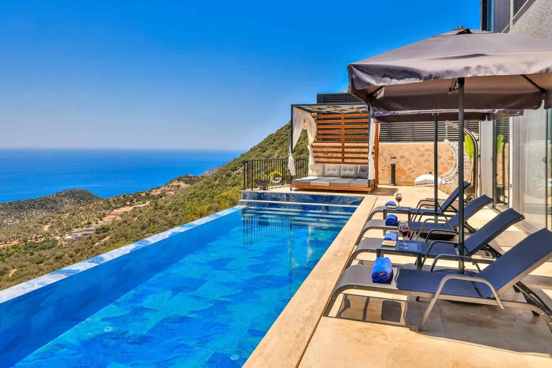 Genel - Unique Jacuzzi Villa Experience in Kalkan for Honeymoon Holiday